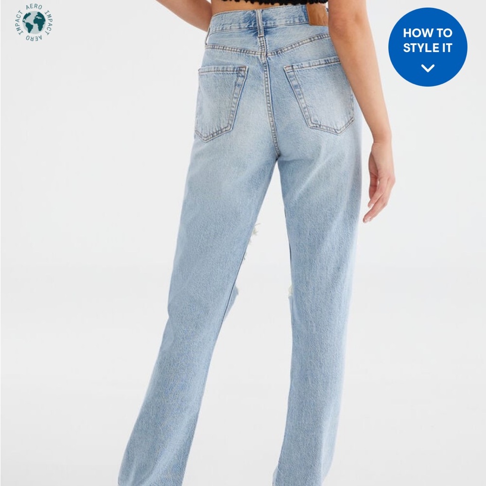 NWT aeropostale ripped jeans Size 2 - Picture 2 of 6